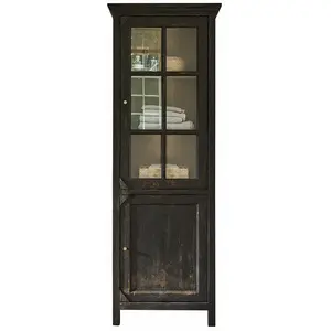 LOBERON Vaisselier Orlancourt, noir vieilli (45 x 71 x 200cm)Vendu paramazon