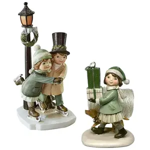 LOBERON Figurine décorative Marquelline, multicolore (10 x 7.5 x 14.5cm) pas cher