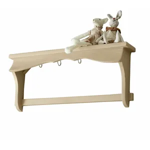 LOBERON Étagère murale Aiguillon, beige (11 x 60 x 25cm) pas cher