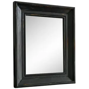 LOBERON Miroir Orlise, noir vieilli (5 x 40 x 50cm) pas cher
