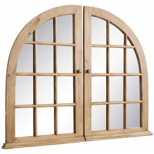 LOBERON Miroir Yelvino, marron (6 x 125 x 100cm)