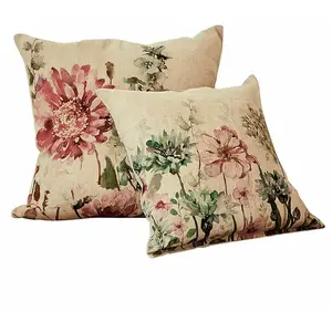 LOBERON Lot de 2 housses de coussins Cornimont, multicolore (50 x 50cm) pas cher