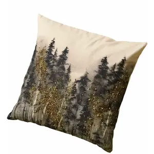 Comparateur de prix : LOBERON Housse de coussin Aurignac, gris/or (50 x 50cm)
