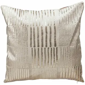 LOBERON Housse de coussin Kalindor, gris/argenté (1 x 50 x 50cm)Vendu parloberon