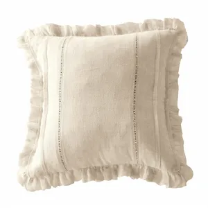 Comparateur de prix : LOBERON Housse de coussin Luritte, crème (40 x 40cm)