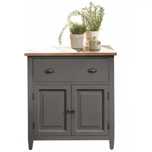 LOBERON Buffet Vauthiermont, gris/marron (60 x 80 x 86cm)