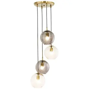 LOBERON Suspension Brontille, hn dá/staro itná mosazná (23cm) pas cher