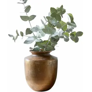 LOBERON Vase Toulane, laiton vieilli (20cm)