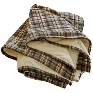 LOBERON Plaid Celestria, marron/beige (130 x 170cm)
