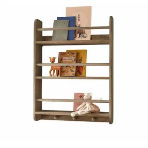 Loberon Étagère murale Quenby, marron (15 x 60 x 80cm)