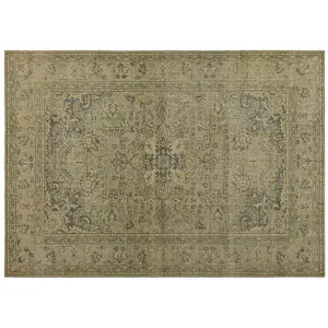 LOBERON Tapis Marouan, gris/jaune/vert (200 x 140cm) pas cher