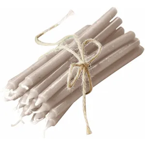 LOBERON Lot de 20 bougies Lysarion, crème (1.5 x 18cm) pas cher