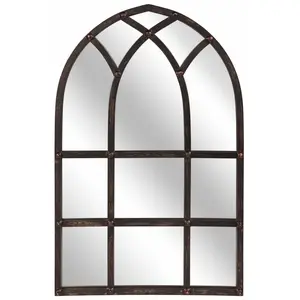 LOBERON Miroir Aprique, noir/transparent (3 x 46 x 70cm) pas cher