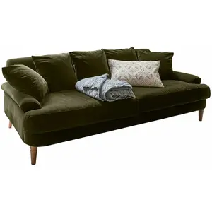 LOBERON Canapé Rivermere, vert (100 x 215 x 75cm)