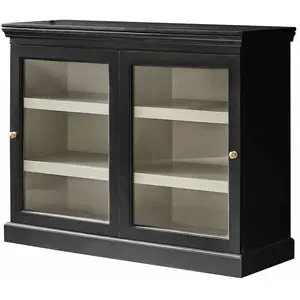Comparateur de prix : LOBERON Commode Sturminster, noir vieilli (40 x 115 x 90cm)