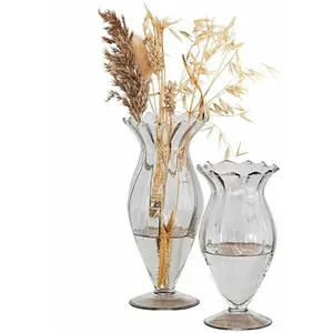 Comparateur de prix : LOBERON Lot de 2 vases Deniélou, transparent (21.5cm)