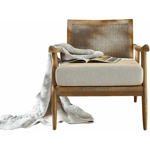 Comparateur de prix : LOBERON Fauteuil Dunwich, marron/crème (80.5 x 73 x 78cm)