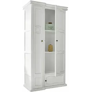 LOBERON Armoire Garlinet, blanc vieilli (50 x 100 x 190cm)Vendu paramazon