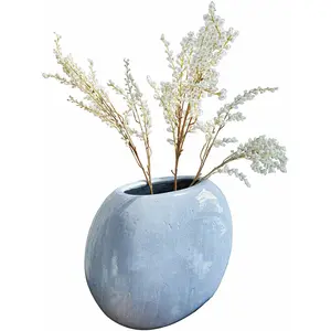 LOBERON Vase Terclac, bleu (21 x 46 x 36cm)