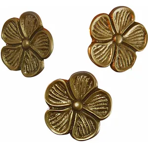 LOBERON Lot de 3 pin’s décoratifs Olevir, or vieilli (2cm) pas cher