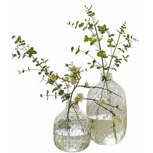 LOBERON Lot de 2 vases Qervilon, transparent (31.5cm)