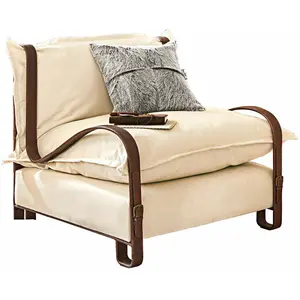 Comparateur de prix : LOBERON Fauteuil Garsington, crème/marron (89 x 84 x 82cm)