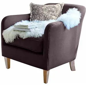 LOBERON Fauteuil Jefferson, violet (80 x 74 x 80cm)