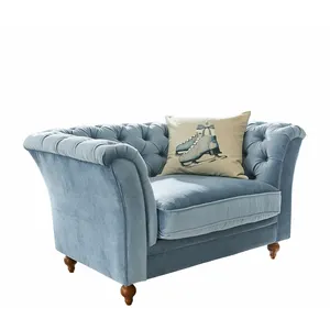 Comparateur de prix : LOBERON Canapé Clères, bleu (83 x 131 x 75cm)