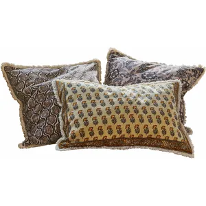 Comparateur de prix : LOBERON Lot de 3 housses de coussins Zandora, multicolore (60 x 40cm)