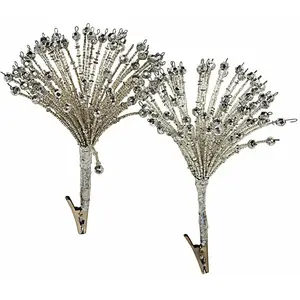 Lot de 2 ornements décoratifs Tenival, argenté (13 x 19cm)Vendu parloberon