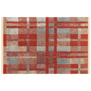 LOBERON Tapis Serenith, rouge (200 x 140cm) pas cher