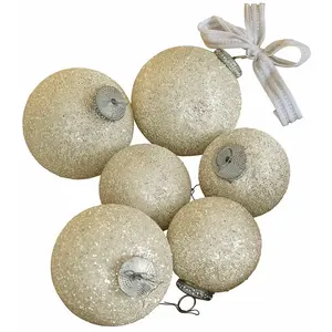 Comparateur de prix : LOBERON Lot de 6 boules de Noël Shariz, or (10cm)
