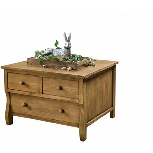 LOBERON Table basse Damparis, marron (67 x 67 x 45.5cm) pas cher