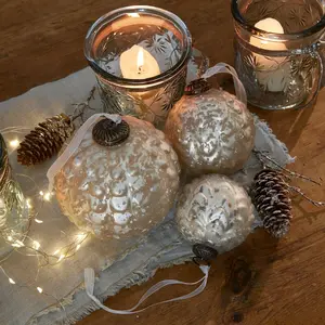 LOBERON Lot de 6 boules de Noël Domara pas cher