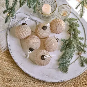LOBERON Lot de 6 boules de Noël Eirelyn pas cher