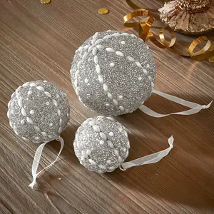 LOBERON Lot de 3 boules de Noël Maelvik pas cher