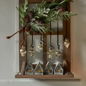 LOBERON Décorations de Noël, set de 6 Everelles pas cher