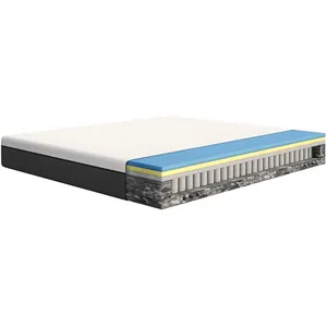 Emma - Matelas - Matelas Emma Hybride V1 - 200 x 200 cm 200 x 200 cm pas cher