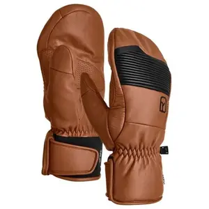 Ortovox - Full Leather Mitten - Gants taille L, brun pas cher