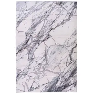 STUDIO DECO Tapis effet marbre brut gris 160x230cm pas cher