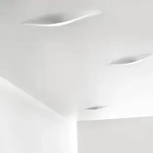 INGO MAURER lampe au plafond plafonnier / lampe murale applique SCHLITZ UP (LED - Aluminium)