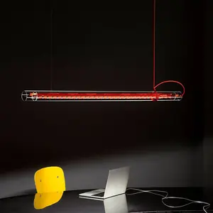 Ingo Maurer Tubular suspension LED, rouge pas cher