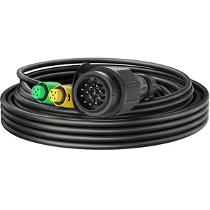 Xpotool - Câble remorques 13 Broches de 5 m avec 2 connecteurs 5 broches pour alimentation des Feux arrière des Remorques et Caravanes pas cher