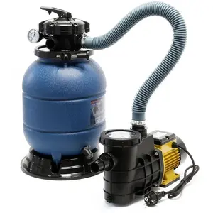 Wiltec Filtre à sable et particules HZS-300 380 w capacité 21,5 kg...