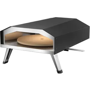 Comparateur de prix : Toboli Four à Pizza à gaz Pierre Ø330mm Portable Fonction Rotation Pie...