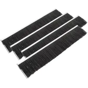 Comparateur de prix : Wiltec - Jeu 4 Brosses de rechange 62cm Balayeuse à gazon Tondeuse auto-portée 120cm Balai ramasseur Jardin