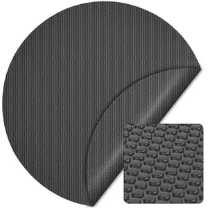 XPOTOOL Bâche à bulles Ronde 3,6m Noire Couverture de piscine solaire ...