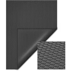 WILTEC Bâche à bulles 5x8m Noire Couverture de piscine solaire Chauffage de b... pas cher