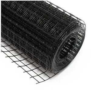Comparateur de prix : WILTEC Fil de grillage Noir Maille carrée 25x25mm Rouleau 5m Hauteur 100cm Clôture Acier galvanisé