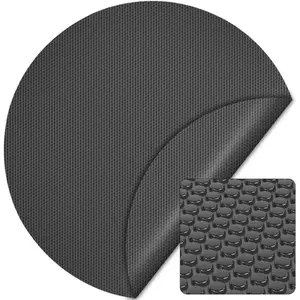 WilTec Bâche à Bulles Ronde 5m Noire Couverture de Piscine Solaire Chauffage 120µ pas cher
